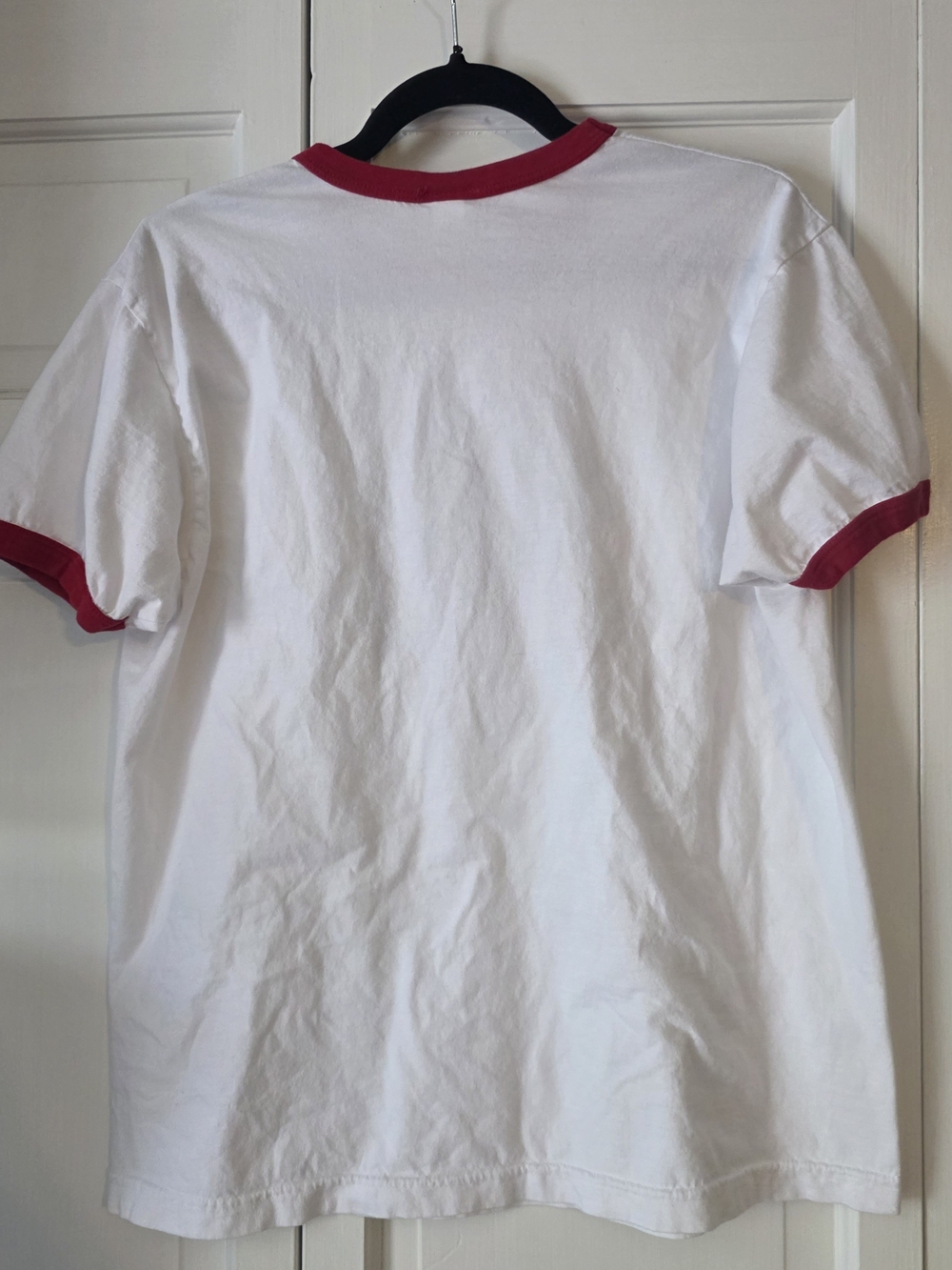 Pink Floyd Ringer Tee White Red Graphic Band Shirt Y2K Grunge Size Large - Picture 5 of 7